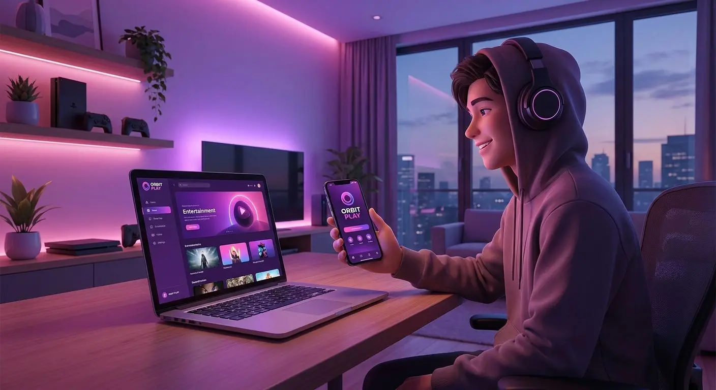 Cross-platform PlayOJO-style experience on laptop and smartphone