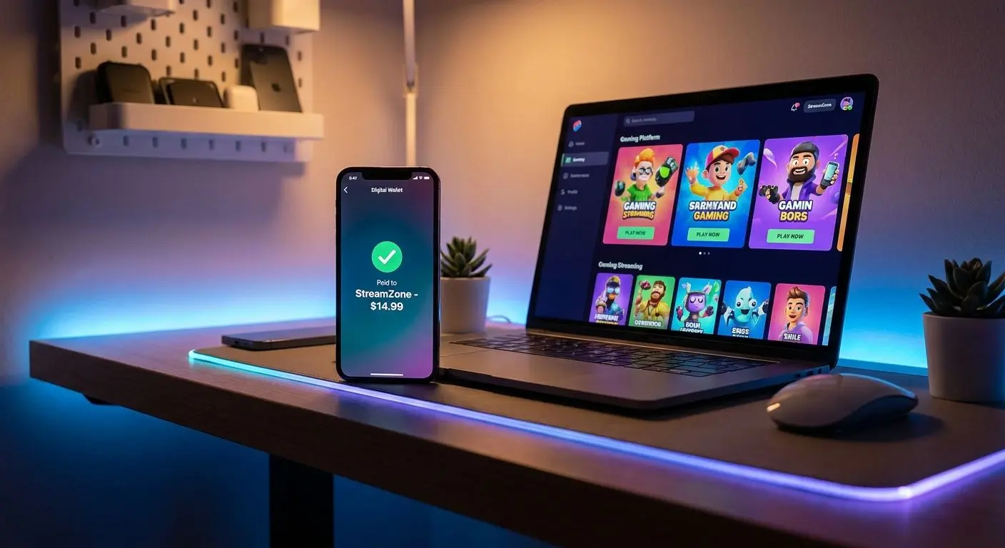 Apple Pay on iPhone beside PlayOJO payment interface