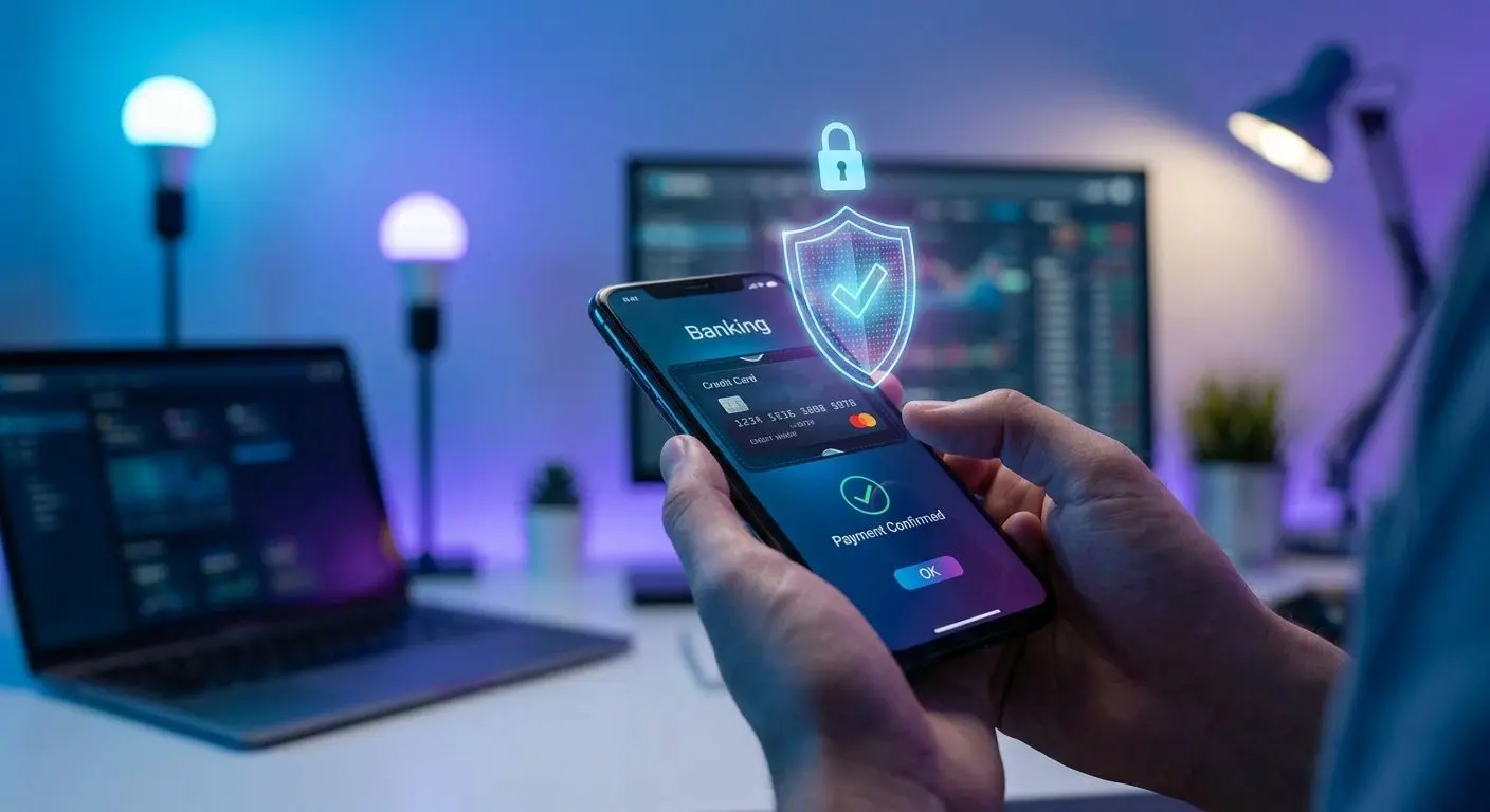 Secure Apple Pay payment with privacy and protection icons