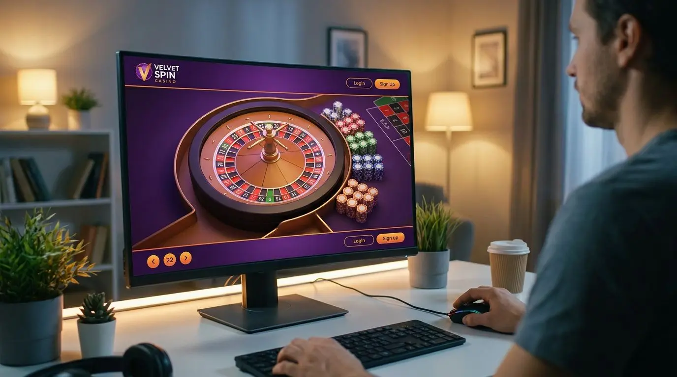 PlayOJO Roulette Table on Desktop Player viewing an online roulette table on desktop